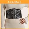 Fashion Solid Color Strap Decoration Women Casual Elastic Wide Waistband For Fashionable Office Look