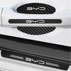 Car Exterior Door Sill Door Bowl Protective Sticker For BYD Dolphin Seal Atto3 Han Tang Song Yuan BYD  Carbon Fiber Anti‑Wea
