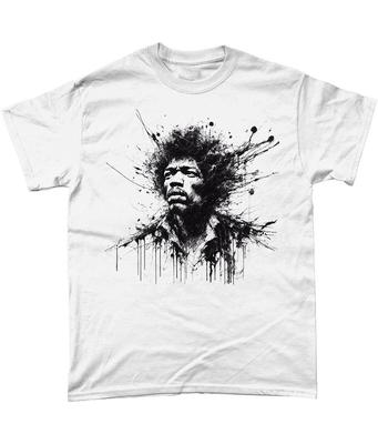 Jimi Hendrix Abstraktes T-Shirt Experience Voodoo Child Woodstock Band Of Gypsys