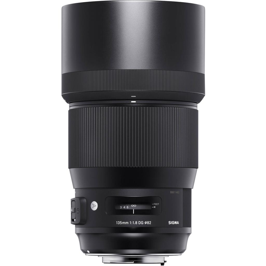 Sigma 135mm DG HSM Lens for Canon EF Single Focus Art SLR Cameras F1.8 Mount, Telephoto, Full-Frame