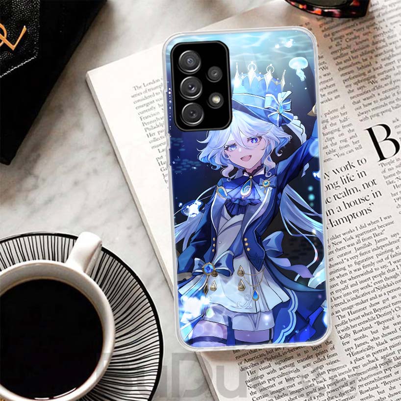Genshin Impact Furina Cover For Samsung Galaxy A52 A42 A32 A22 A12 A50 A51 Phone Case A70 A71 A40 A41 A30S A31 A20E A21S A10S Ga