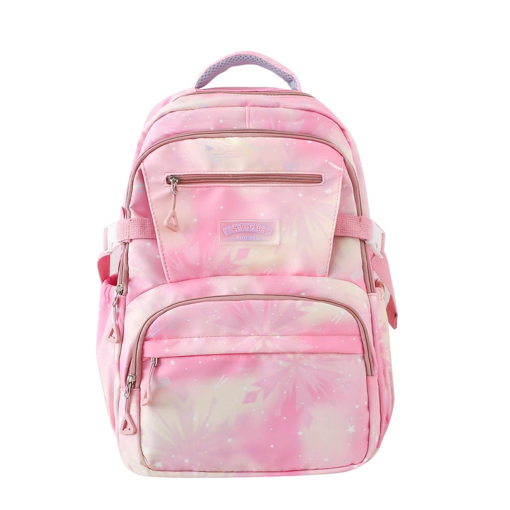 Oxford Fabric Star Pattern Backpack With Breathable Laptop Compartment Teens For
