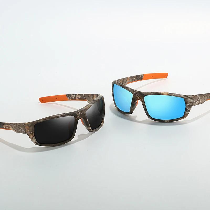 New Men Polarized Sunglasses Fashion Box Camouflage Sun Glasses Shipping Driving Fishing Bike Skiing Eyewear Female Womenuv400
