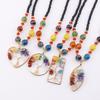 Color Retaining Gold Handmade Winding Natural Crystal Gravel Tree Root Tree Of Life Necklace Sweater Chain N774