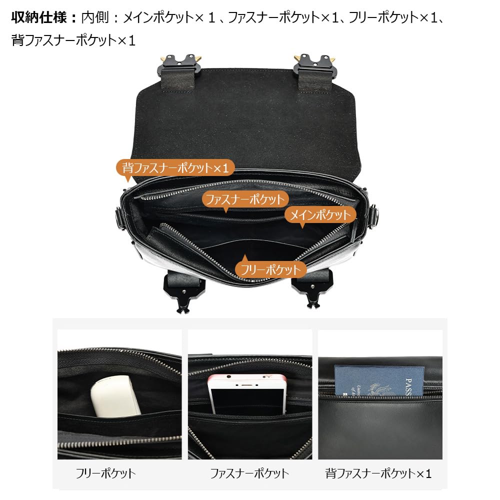 Whatna Antique-Style Tanned Natural Cowhide Leather Shoulder Bag for Men, Mini Crossbody Chest Bag with iPad Mini Storage, Perfect for Commuting,