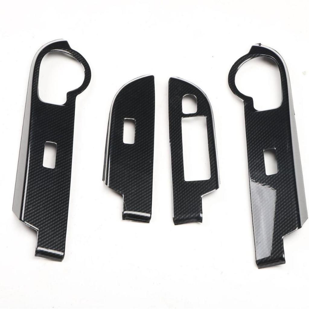 Peach Wood Carbon Fiber Anti-Scratch Sticker for 18-20 LHD/RHD Rush Cars