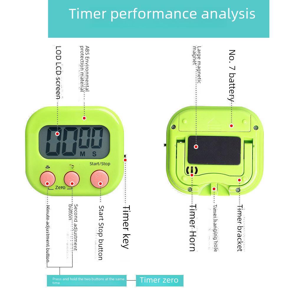 Electronic Kitchen Timer for Cooking and Learning