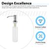 Stainless Steel Soap Dispenser Liquid Soap Dispenser Pump with 350ml Bottle Suitable for Home Restaurant