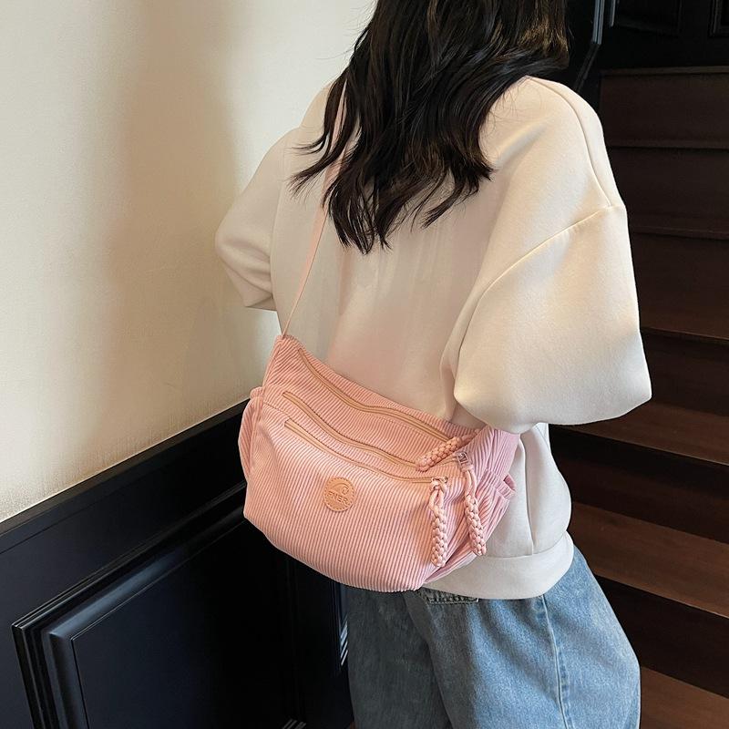 Nylon Crossbody Bag Casual Dumpling Bag Women's 2025 Summer New Lightweight and Simple Shoulder Canvas Bag Armpit Shoulder Bag