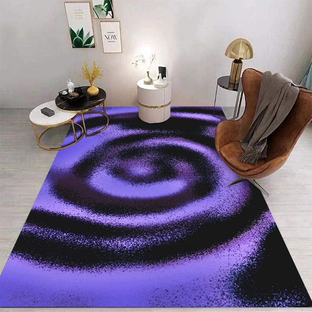 3D Vortex Area Rug Geometric Spiral Modern Abstract Optical Illusion Floor Mat for Living Room Bedroom Visual Effect Non Slip