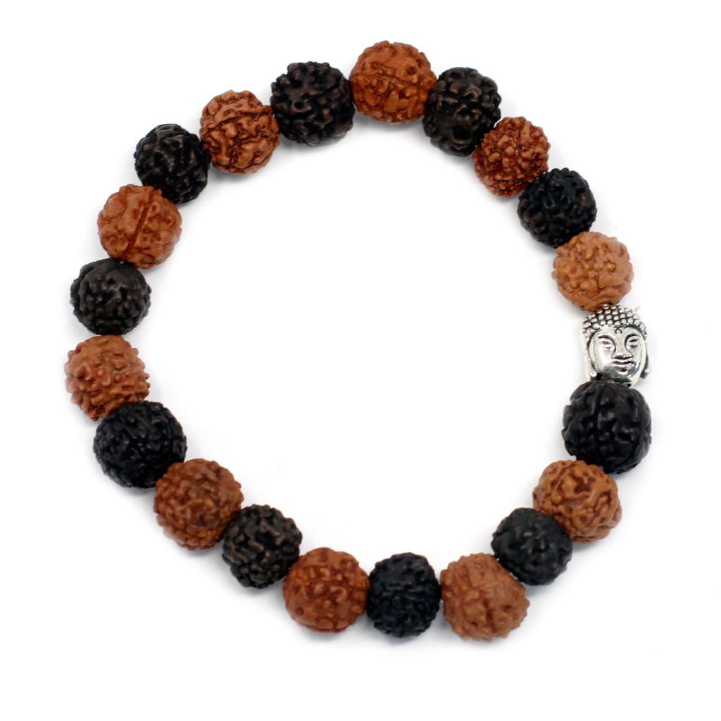 Rudraksha Mala Bracelet Buddha Mix
