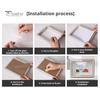 Vintage Photo Frame European Style Photo Frame with Back Hook Shatterproof Tabletop Picture Frame for Home Office Decor