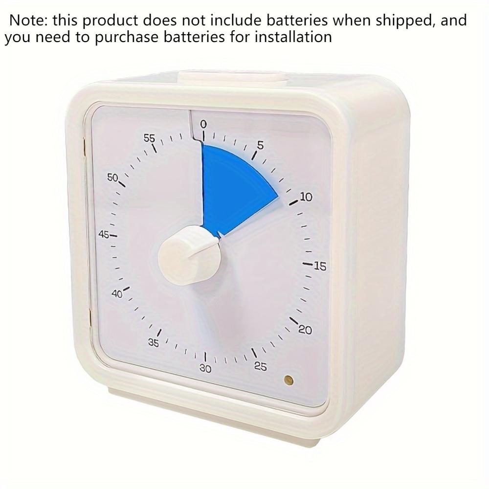 Timer visivo silenzioso da 60 minuti, strumento per l'autodisciplina, per studio, riunioni, esami, cucina, gadget multiuso, regalo di Natale