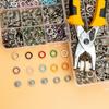 200set 11mm Metal Snap Button Fasteners With Tool Plier For Clothing Shoes Bags Craft Projects Garments And Accessories