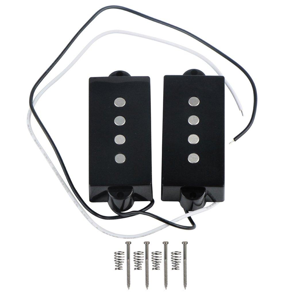 FLEOR Alnico 5P Bass Pickup Humbucker Pickup 4 String P Bass Replacement