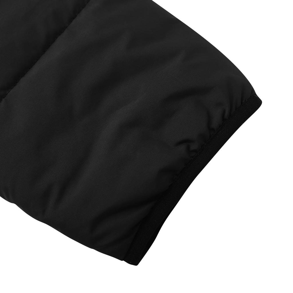 Women's Fashion Solid Color Long Sleeved Hooded Long Zipper Cotton Jacket Warm Coat Down Jacket