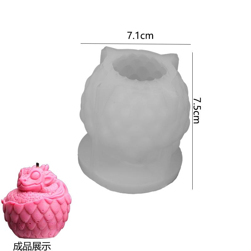 

Dinosaur Egg Scented Candle Silicone Mold Glue DIY Dragon Egg Broken Shell Small Dinosaur Plaster