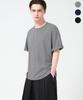TRILLION Ribbed Ring Snap Henley Neck Short Sleeve T-Shirt_3Color