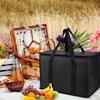 40l Insulated And Refrigerated Bag, Large Capacity Portable Lunch Bag, Zipper Picnic Camping Tin Foil Food Ba