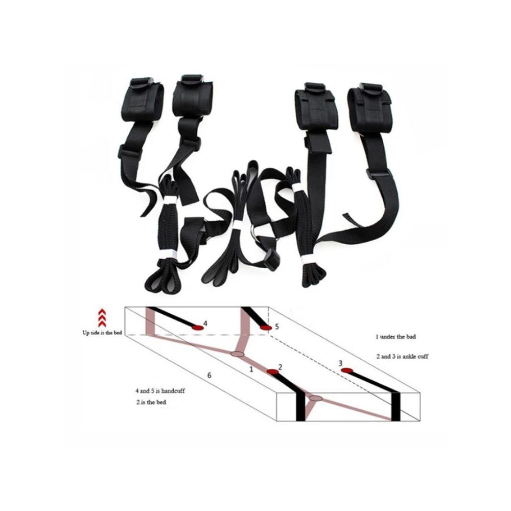 Bondage Kit  Restraints Fetish Erotic Sex Toys For Couples Women Bandage Slave Collars Obedience Handcuffs Master Adult Game