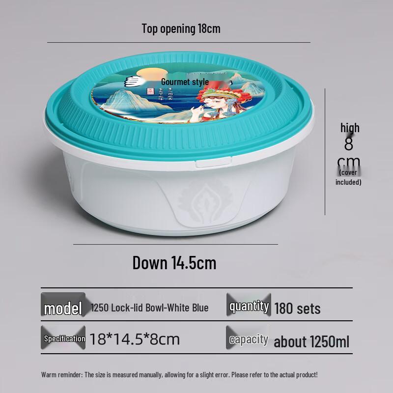 Lion Search Guochao Round Bowl Set