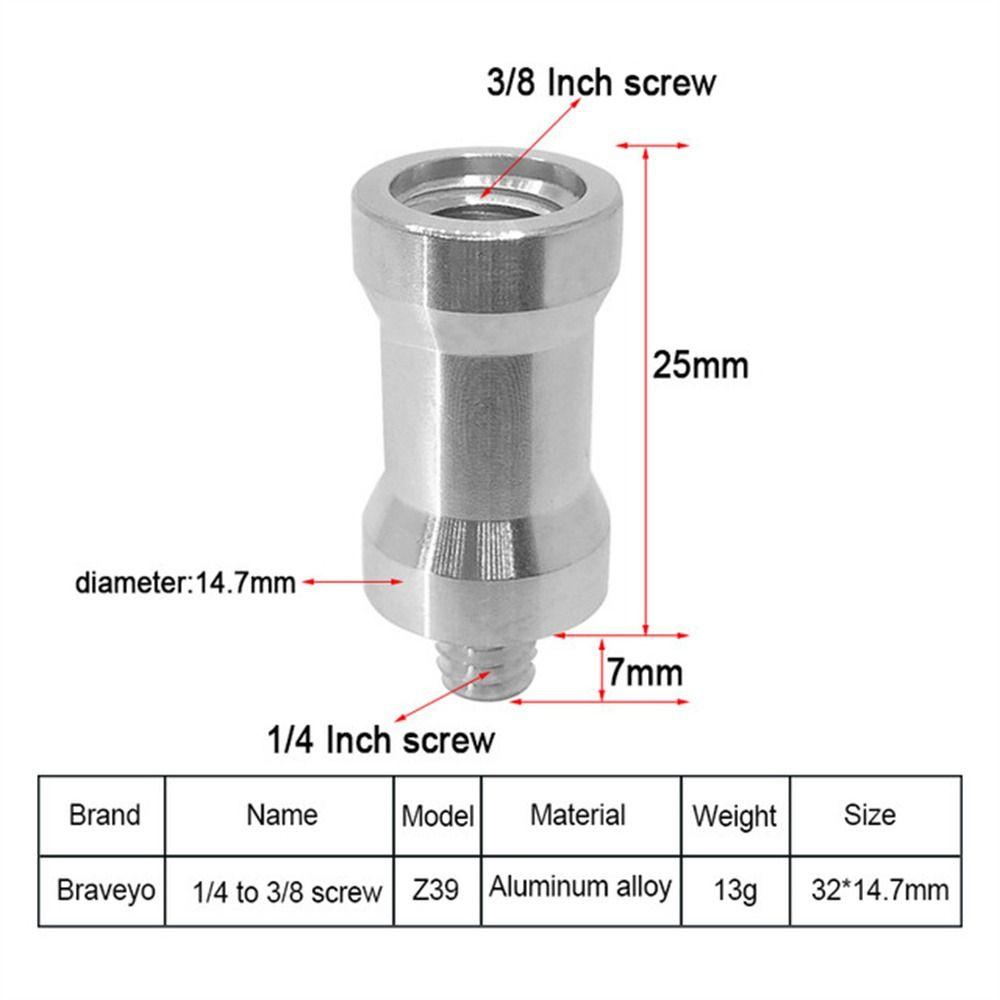 

Fixed Mount Camera Screw Male Female Camera Adapter Screw Tripod Conversion Screw Photo Studio Z39