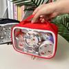Girls Cosmetics Bag Large Capacity Transparent Pvc Makeup Storage Bag Portable Travel Wash Gargle Bag Waterproof