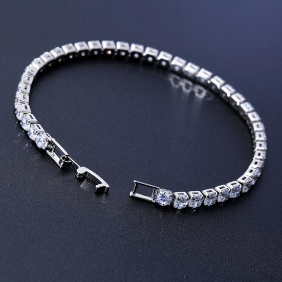 Brățară șic cu stras delicat rafinat multicolor strălucitor rochie răpitoare tenis brățară femei bijuterii încheietura mâinii