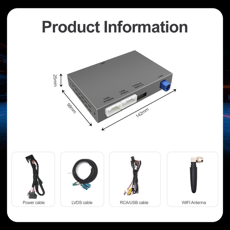 For Peugeot Citroen Wireless Carplay adapter Android Auto module SMEG 208 2008 308 508 3008 & C4 DS3 DS5 Support Reverse Camera