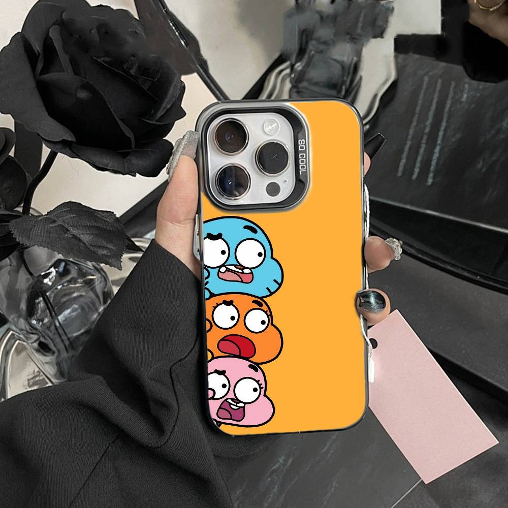 J-Gumball and Darwin Phone Case For IPhone 16 17 15 14 12 13 Pro Max Black Color Shockproof Cover