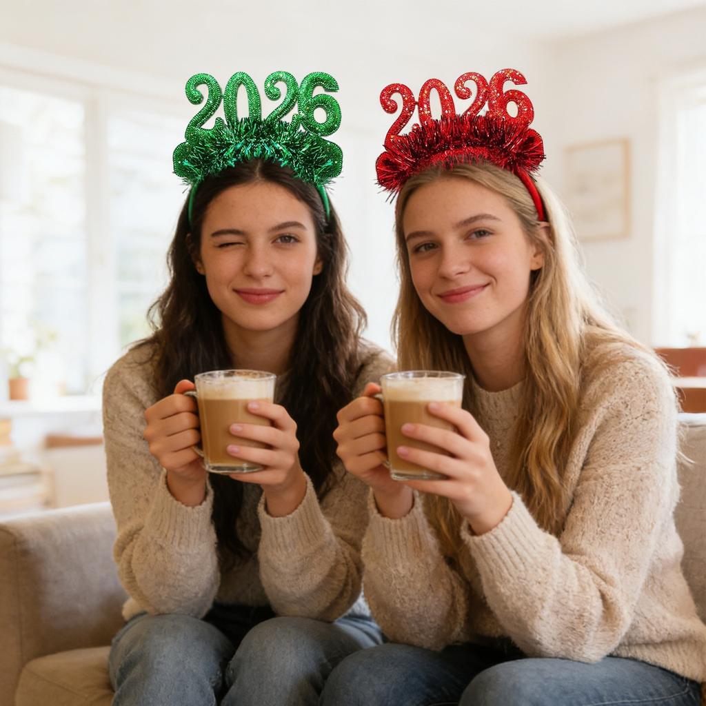 Opaska na głowę na imprezę sylwestrową, ozdobna opaska na głowę z cekinami na imprezę świąteczną