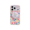 Frühlingsblumen-Sanduhr-Magnetständer-Hülle für iPhone 17/16 Pro Max/15/14