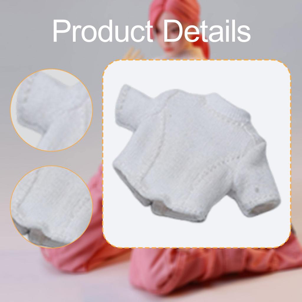 Dress Up Doll Costume Miniature Clothing Easy Wear Accessories for 1/12 Female Action Figure Collection