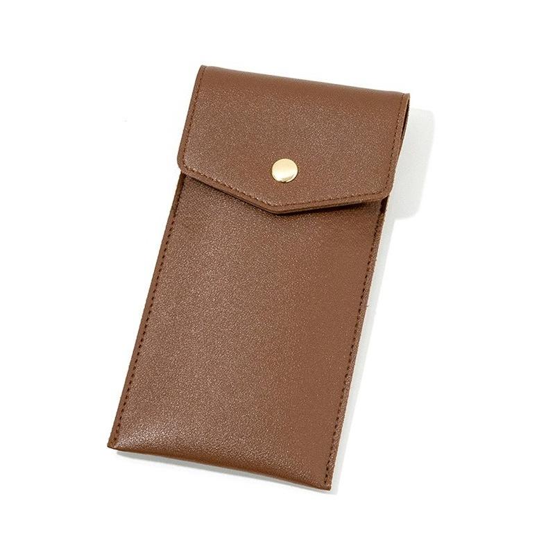 

2pcs PU LeatherPen Bag Business OfficePen SignaturePen Storage Bag Portable Leak-proof Ink Ball Pen Pen Holder Stationery Bag кофейный