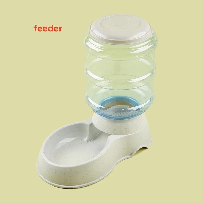 Pet Automatic Feeders Waterer Dog Cat Plastic Drinking Bowl Large Capacity Water Food Dispenser Dog Bowl Home Pets Accessories