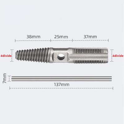 Extractor de Cables Rotos Grifo Tubería de Agua Válvula Triangular Kit de Tornillos Tornillo de Alambre Brocas