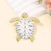 Unique Tortoise Design Brooch Lightweight Alloy Jewelry Lapel Pin For Business Outfit Birthday Gift