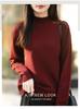 French Minimalist Rhinestone High Neck Knit Sweater for Women - 2025 Edition Thick Warm Base Layer