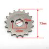 17T 428 Kette/Teilung 20 mm Ritzel vorne für Fahrrad ATV Quad