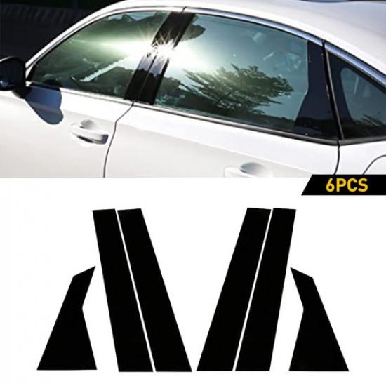For Honda 11th Civic Black Glossy Pillar Post Door Trim Car Auto Acces