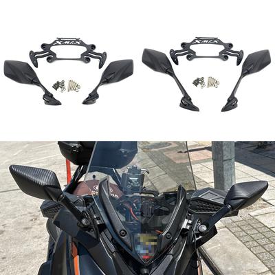 מראות אחוריות לאופנוע XMAX300 תושבת טלפון קדמית קבועה מחזיק למראה אחורית עבור Yamaha XMAX250 XMAX 300 X-MAX 250 125 400
