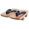 KYOETSU Men's Geta Sandals with Two-Toothed Straps and Patterned Straps, Paulownia Wood (Natural Size 10, 26.0 cm)