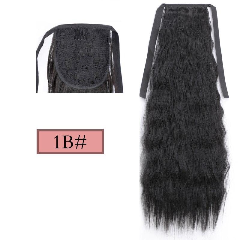 Long Tail Straight Hair Clip Wig Ponytail With Hair Clip, Synthetic Ponytail, Black, Brown, Headdress