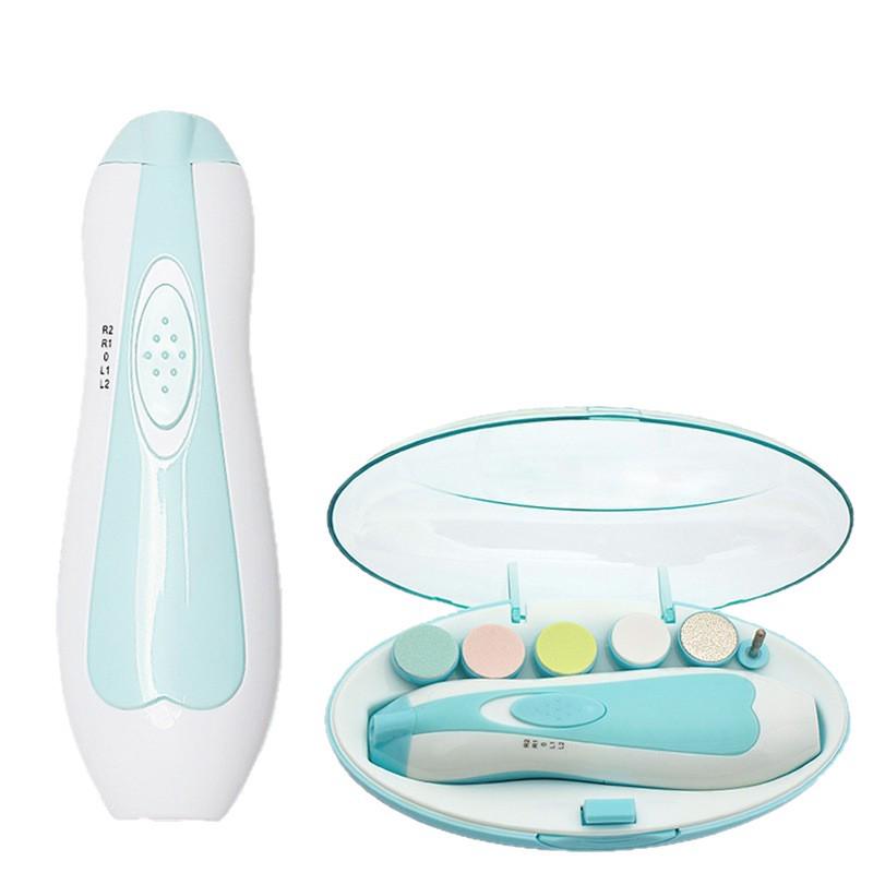 6-in-1 Electric Baby Nail Grinder Set: Safe, Anti-Scratch, Anti-Pinch Clippers for Portable Child Manicure