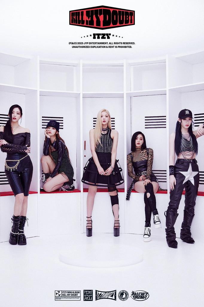 ITZY KILL MY DOUBT 7. Mini Album Kassett LIA Versjon Kassettdekorasjon Forseglet Etui+1 stk Kassett+Hefte+1 stk Fotokort+1 stk Klistremerke+Sporing