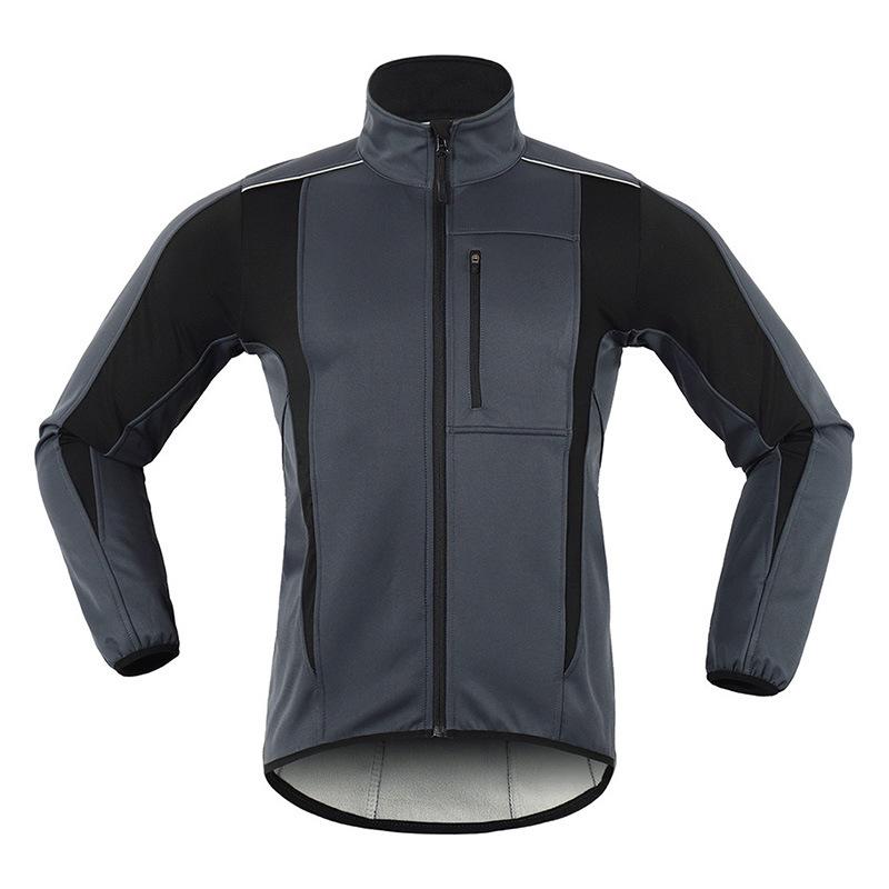 Men's Winter Waterproof Fleece Cycling Jacket - Warm, Windproof, Outdoor Bicycle Top