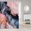 Luxurious Gold Marble Abstract Pattern Shower Curtain Waterproof Bathroom Decor Modern Luxury Curtain