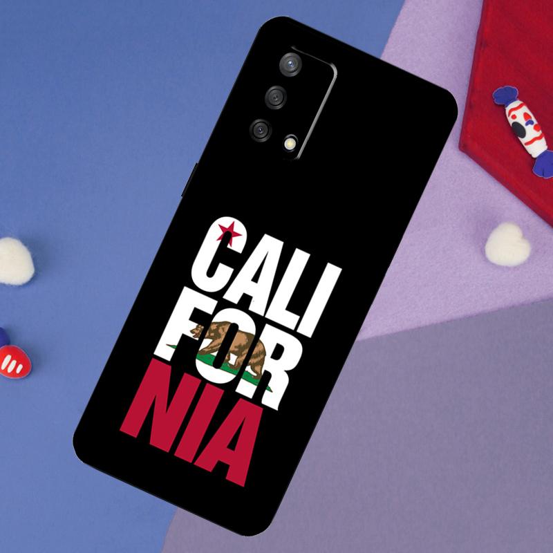 California Flag Case For Oppo A60 A80 A40 A6 A5 Pro A15 A16 A17 A57 A94 A74 A54 A76 A96 A18 A38 A58 A78 A98