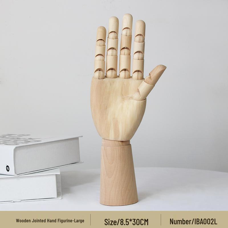 Jointed Wooden Puppet Doll: Handcrafted Human Body Ornament & Decompression Gadget.