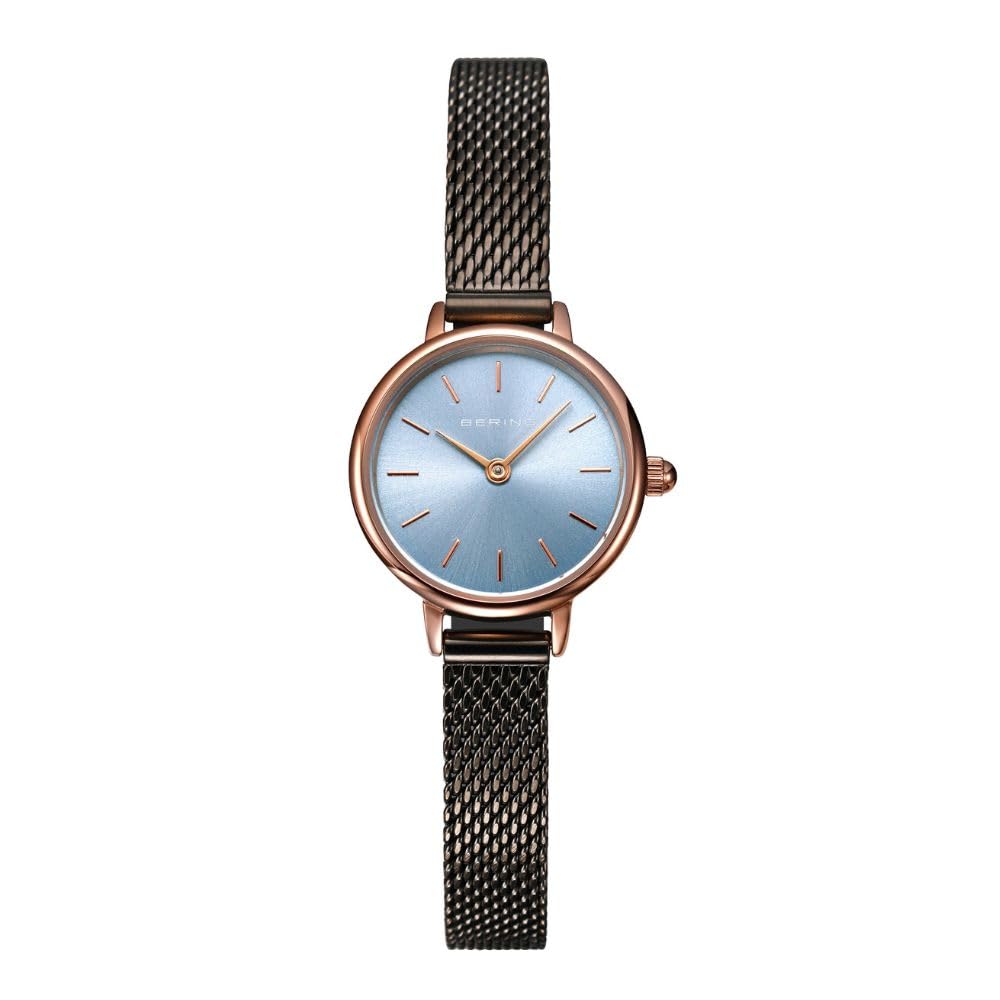Bering Watch Classic Mini Ice Blue Sapphire Crystal Internal Warranty BERING Women s 11022-368 3-Year синий